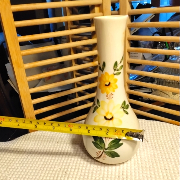1979 F.T.D.A. Sado-Portugal Yellow Flower Vase - Picture 7 of 7